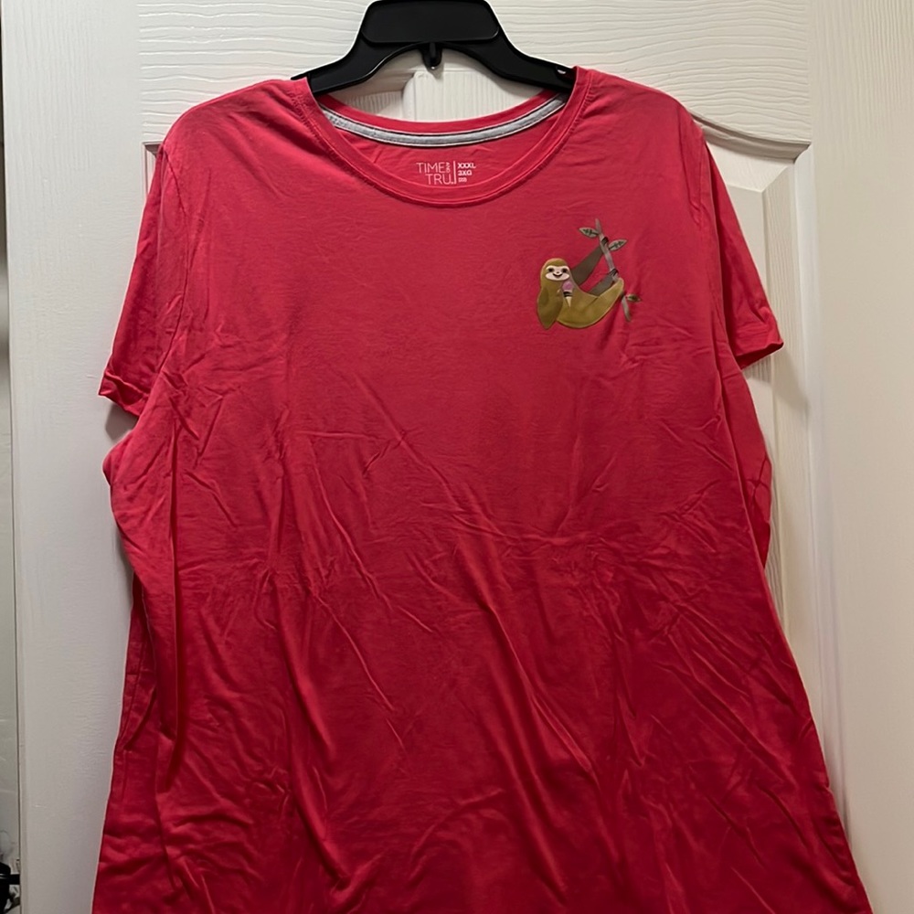 Pink sloth T-shirt